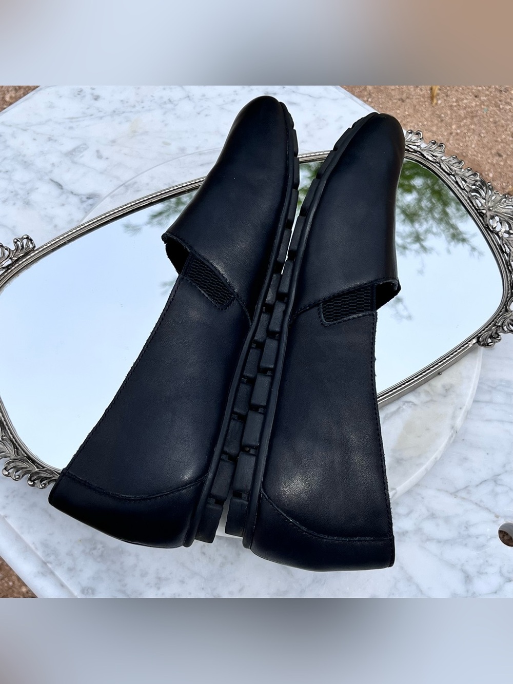 Born Black Leather, Sebra Slip On Comfort Flats / Moccasin, 11 - Picture 8 of 11